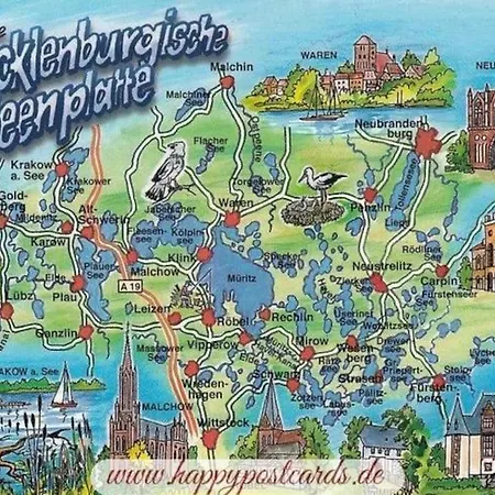 Mecklenburgische Seenplatte Mit Ruderboot Riepke