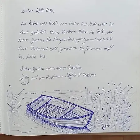 Mecklenburgische Seenplatte Mit Ruderboot Riepke