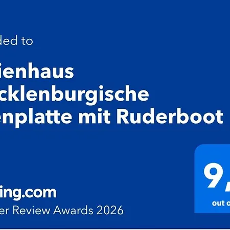 Mecklenburgische Seenplatte Mit Ruderboot 아파트